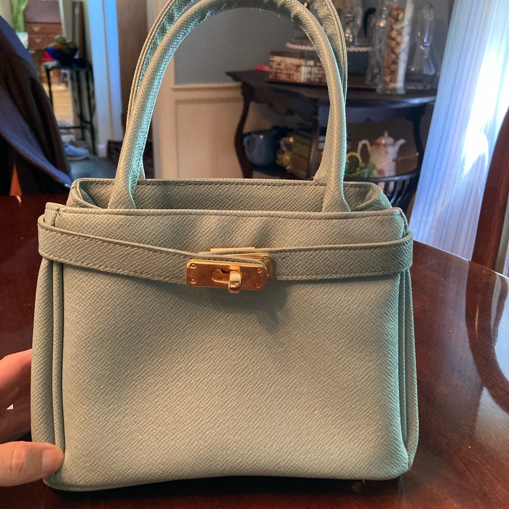 Elegant Blue Handbag